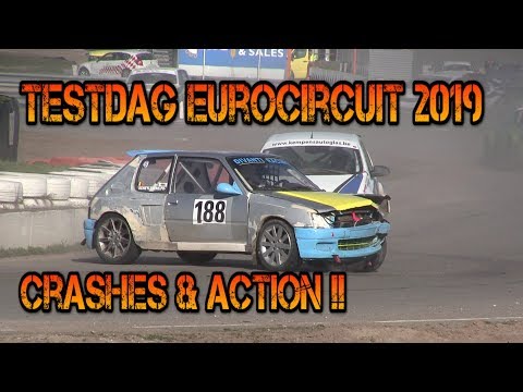 Rallycross testdag Eurocircuit 2019: Crashes and action!