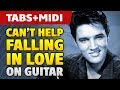 Elvis Presley – Can't Help Falling In Love (Acoustic Guitar Cover with Tabs) [Guitar Lessons]