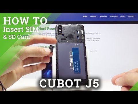 How to Insert SIM Card in CUBOT J5 - SIM Card Installation