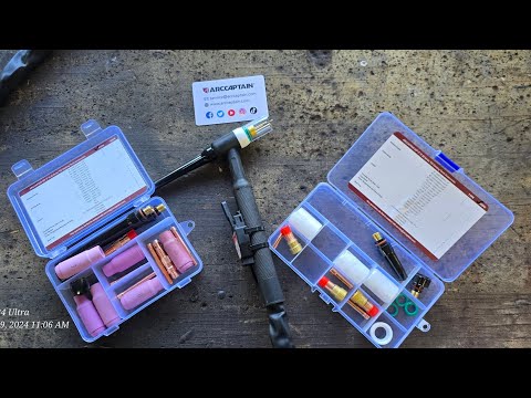 ArCaptain TIG Pyrex glass Gas Lens Kit Installation.