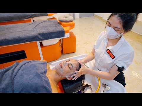 ASMR: Vietnamese Barbershop Full Service for Deep Sleep | Shoulder Massage, Facial, Scalp Treatment