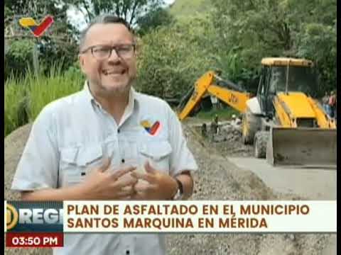Mérida | Colocan 11 toneladas de asfalto en las diferentes vías del mcpio.  Santos Marquina