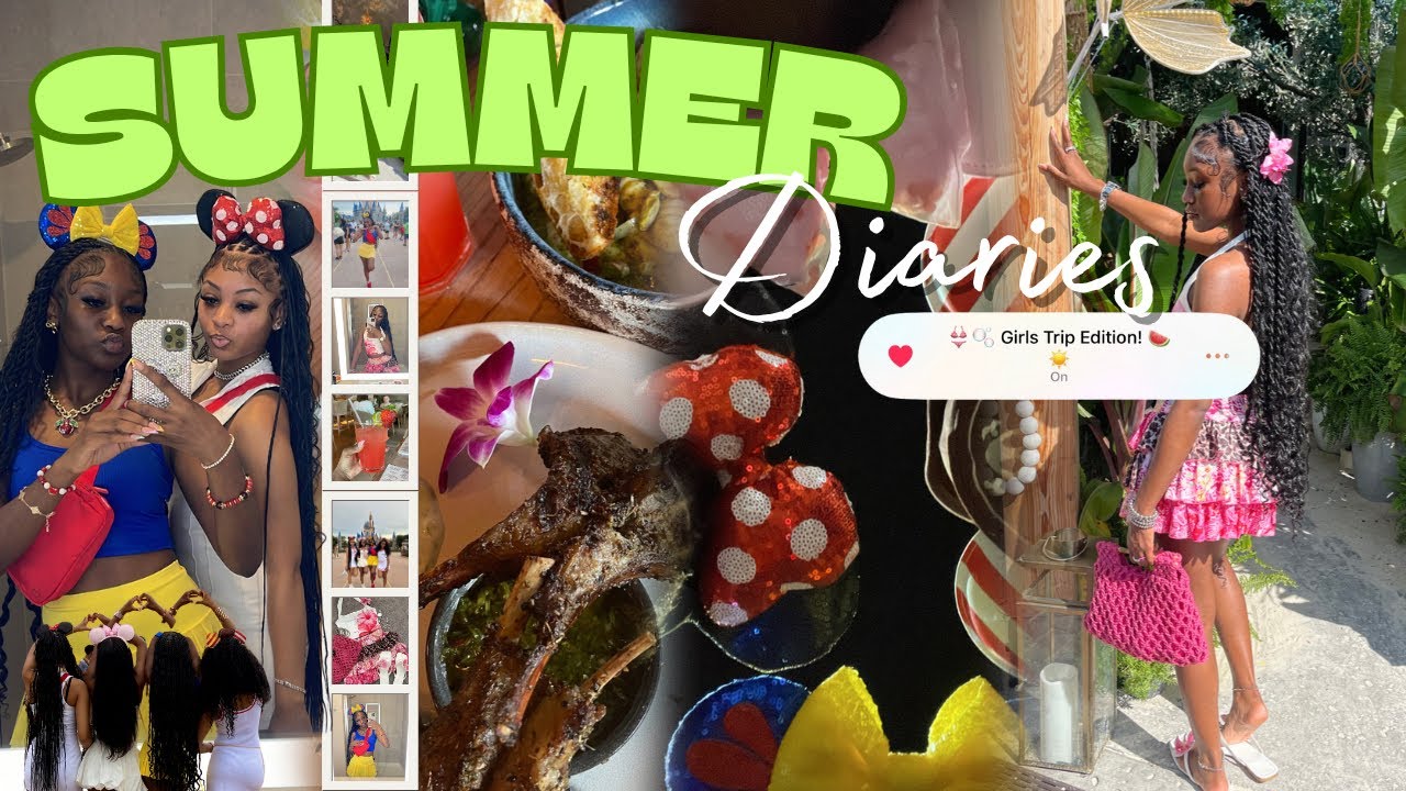 SUMMER DIARIES 007 ✿ GIRLS TRIP!! || maintenance, packing, brunch, disney, dinner, friends, etc