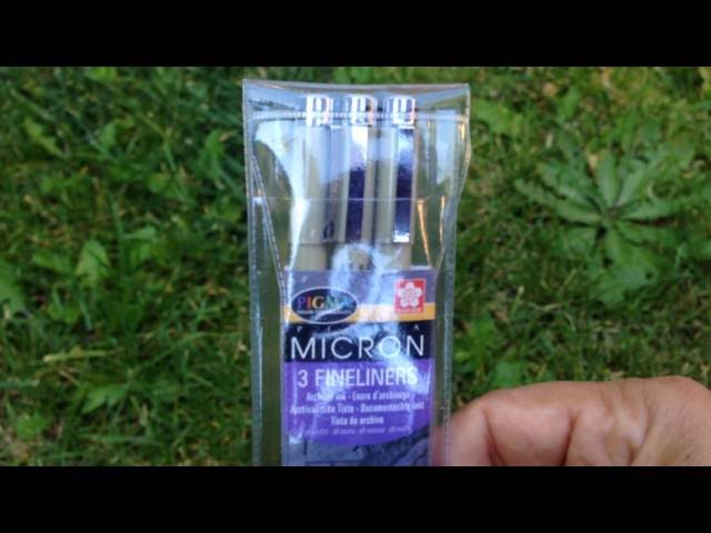Vídeo relacionado con PIGMA MICRON Sakura Graphic 1 Negro, 2 PCS y 1 tarjeta