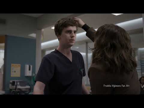 The Good Doctor S5 Ep14 Shaun surprised by and treating Lea on a high