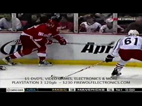 Detroit Red Wings VS Columbus Blue Jackets 04-01-2010 Pavel Datsyuk awesome goal 04-01-2010.mp4