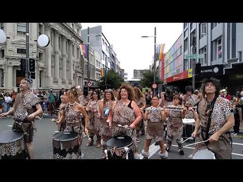 Bay Batucada 2021 The finishing touch, Street Parade at Cuba Dupa in Wellington New Zealand