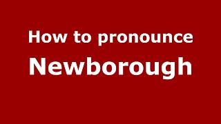 How to pronounce Newborough