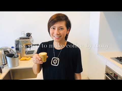 Easy step to make coffee with Breville