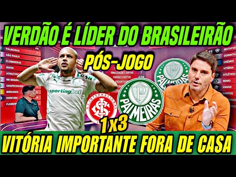 PALMEIRAS 3x1 INTER – VERDÃO ASSUME A LIDERANÇA! Análise completa do pós-jogo