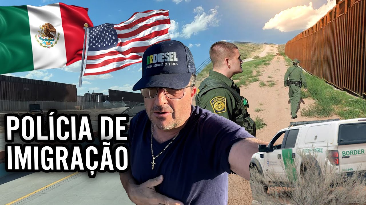 A POLÍCIA IMIGRATÓRIA NA FRONTEIRA DO MÉXICO COM OS EUA 🇺🇸