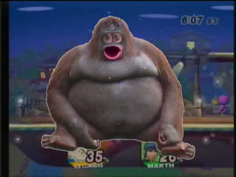 mikehaze screaming smash bros monke meme
