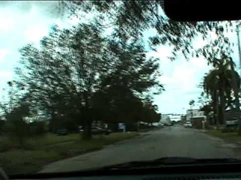 Hurricane Charley Arcadia, Fl Damage Driving Out Of Arcadia 8-14-2004