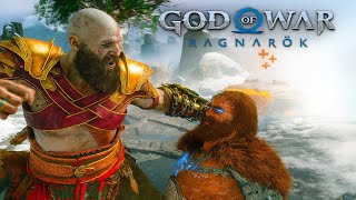 Кратос уничтожает Моди (God of War Ragnarok)