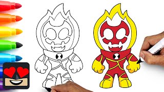 Download lagu How To Draw Heatblast | Ben 10 mp3