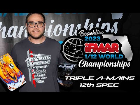 IFMAR 2023 12th Worlds | Triple Spec A-Mains | Beachline