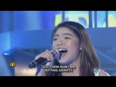 Gidget de llana defying gravity tawag ng tanghalan
