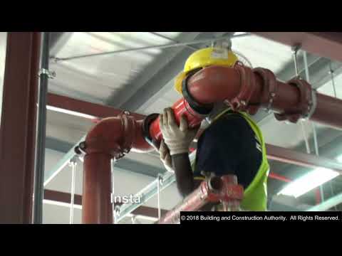 Fire Sprinkler Installation @ BCA, Singapore