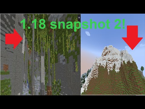 New Minecraft 1.18 Snapshot with Crazy Terrain and Mobs!