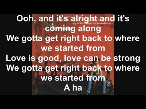 Right Back Where We Started From - Lyrics - Maxine Nightingale