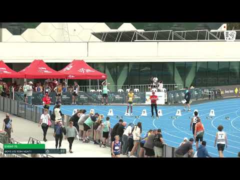 Boys U15 100m Heat 1: 2022-23 State Combined Events Championships - Sunday