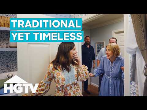 Ben & Erin Convert This Drab Home Into A Dream With Bold Colors And Timeless Accents | Home Town