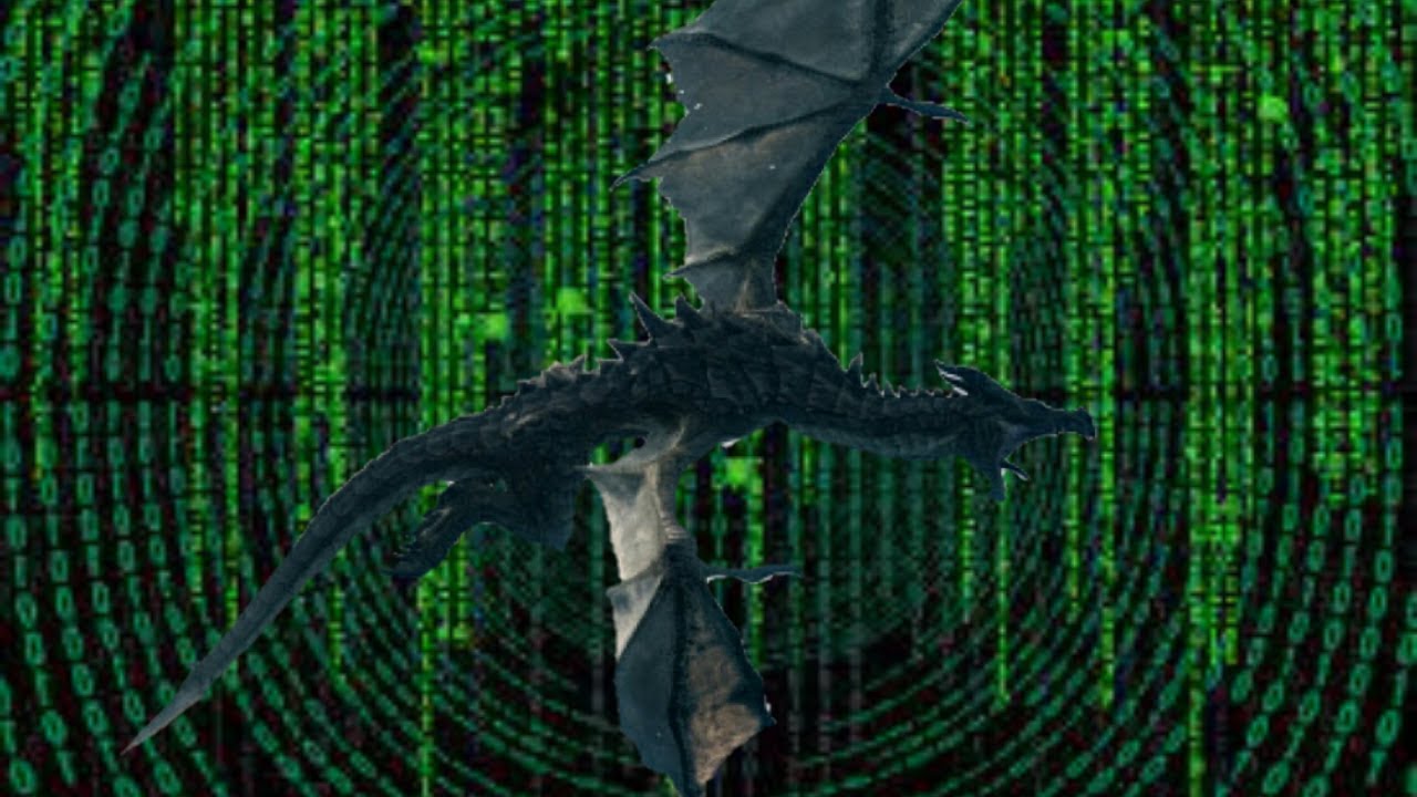 Skyrim Dragon Enters The Matrix?