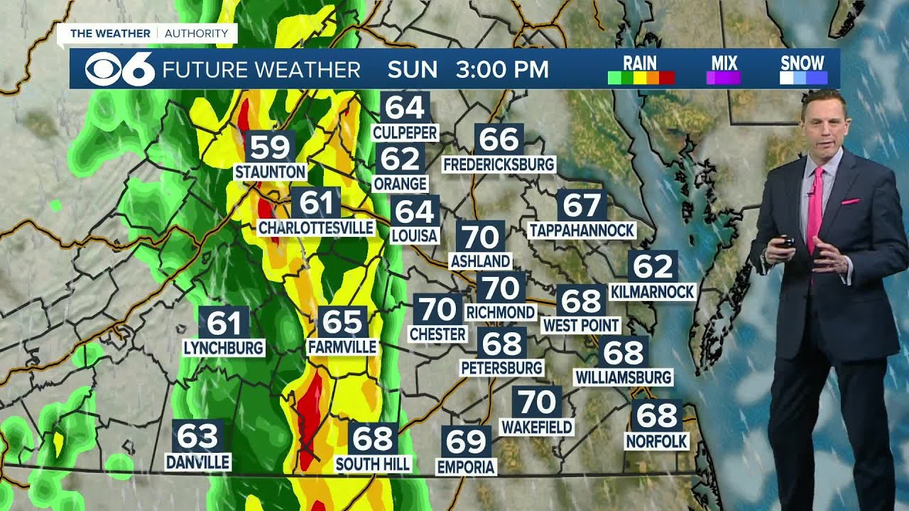 Hour-by-hour look at possible strong storms