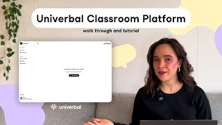 Univerbal Classroom Platform - Walk through & Tutorial | Univerbal AI Language Learning