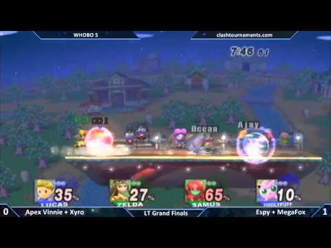 WHOBO 5 - Apex Vinnie + Xyro vs Espy + MegaFox - Low Tiers Grand Finals - SSBB