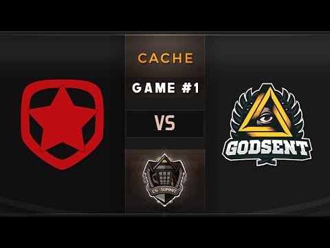 Gambit vs GODSENT Game 1, Cache - cs_summit: Quarterfinals