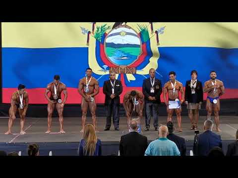 Premiacion Categoría Fisicoculturismo Senior hasta 80 k