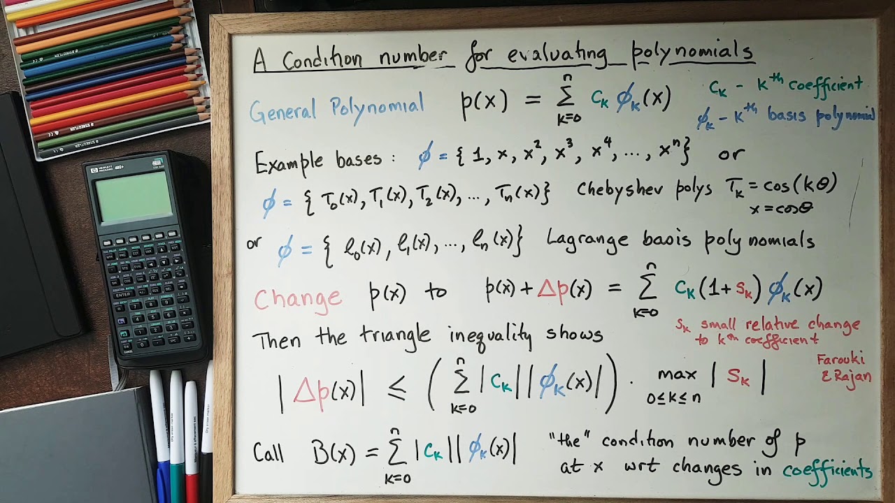 Condition number for polynomial evaluation