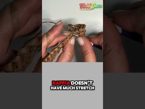 Part of a video titled Why Raffia is Tricky (and How to Tame It!) #crochettips - YouTube
