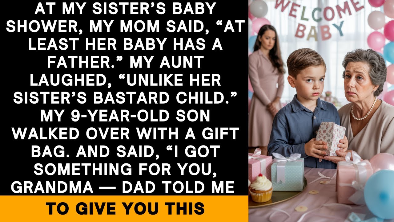 They Called My Son a Bastard at the Baby Shower — Then He Gave Grandma a Message from Dad