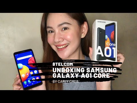 8Telcom | Samsung Galaxy A01 Core Unboxing by Carly Chua