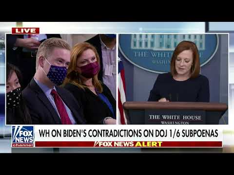 Jen Psaki Dunks On Peter Doocy's Question About Executive Privilege By Reminding Him Donald Trump Incited An Insurrection