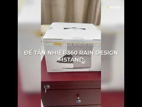 Giá đỡ stand laptop tản nhiệt Rain Design (USA) mStand Laptop 360 Space Gray & Silver - RD10074 | Chính hãng Rain Design