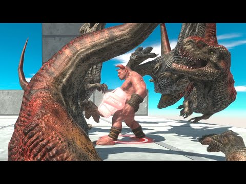 FALLING FROM SKY T REX vs EVERY UNIT   Animal Revolt Battle Simulator