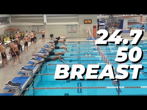 Shaine Casas & Carson Foster go 24.7 50 breaststroke