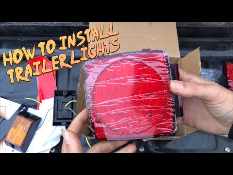 How to Install Utility Trailer lights from Amazon LED Submersible Waterproof