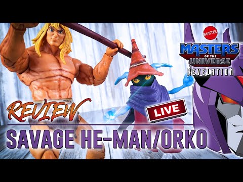MOTU Revelation Savage He-Man & Orko Livestream Review [Masterverse](Deutsch)