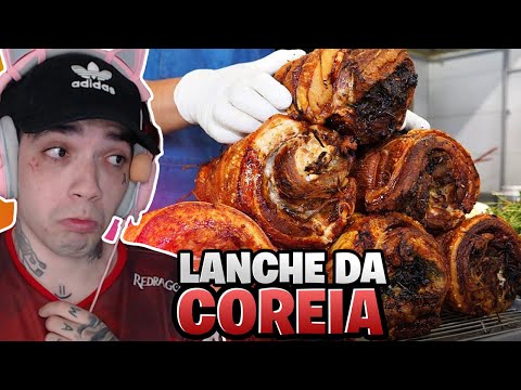 Gabriel reacting to: Korean street food (FATTY SNACK)