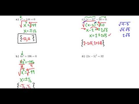 2.2.3 The Square Root Property