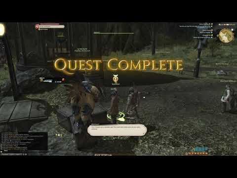 Final Fantasy XIV: Online Shadowbringers Gameplay Part 182 Questing and Archer story - 4K 60FPS No c