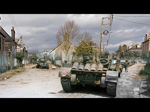 THEN & NOW   WW II   COUTANCES, FRANCE  1944