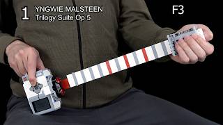 7 Fast Guitar Solos on a Lego Guitar... (99% Edited)