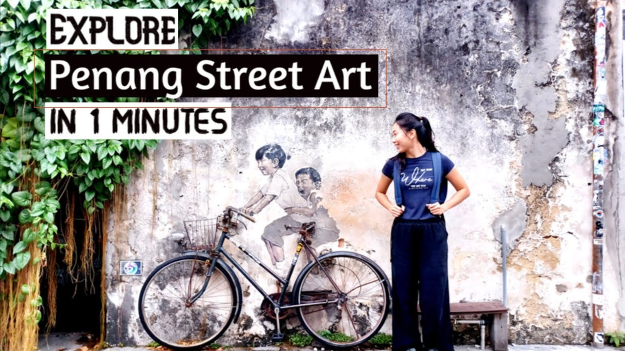 Experience the captivating allure of Penang's Street Art.