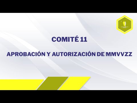 APROBACIÓN Y AUTORIZACIÓN DE MMVVZZ