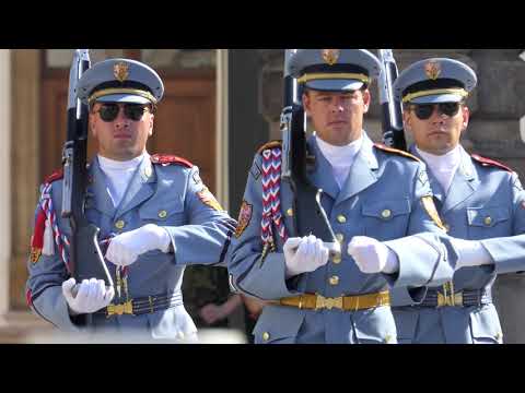 Prague Castle - 10am Changing of The Guard Ceremony [4K/UHD]
